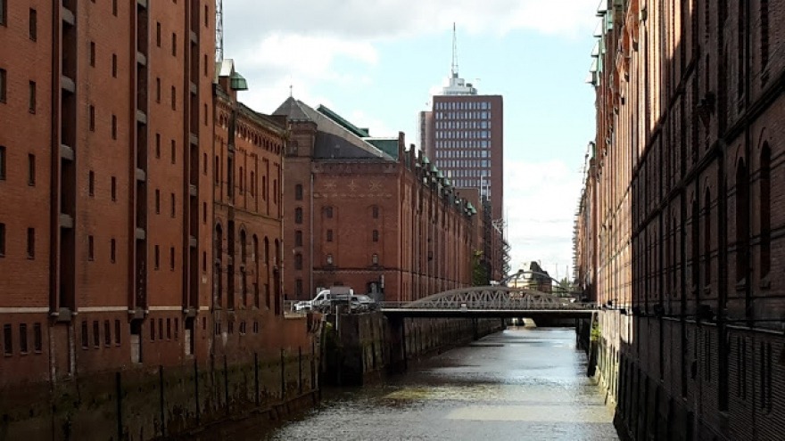 Blick zur Speicherstadt in Hamburg Speicherstadt, Hamburg